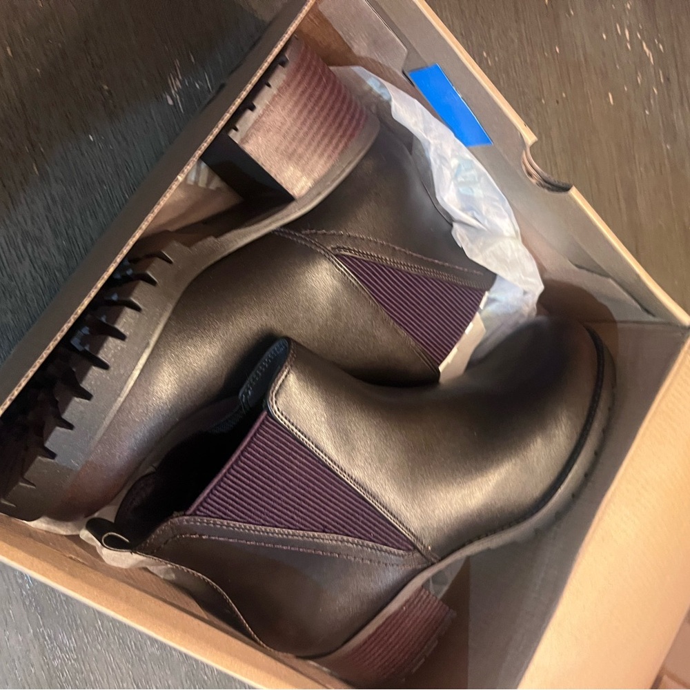 MIA Black and Purple Ankle Booties
